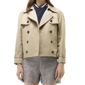 Club Monaco Short Trench Coat Size Large
